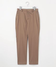 自由区 【接触冷感・洗える】コットンサテンストレッチテーパード パンツ