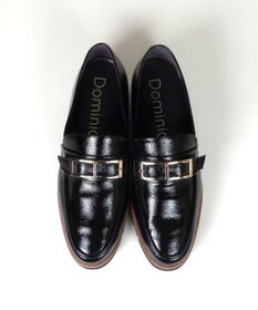 Dominic3 スニーカーソール バックルレザーローファー