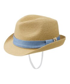 MIKI HOUSE HOT BISCUITS 【48-54cm】 麦わら風 中折れハット