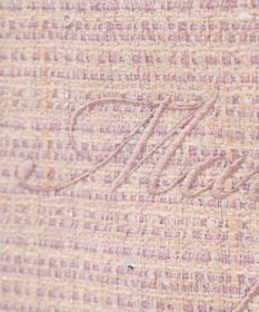 Maison de FLEUR ツイードブランドロゴ刺繍トートバッグ