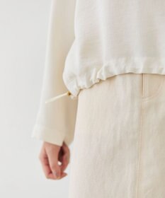 BEIGE， 【洗える】BROOM / スウェット風プルオーバードロストトップス