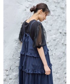 Green Parks ・Ｐｅｔｉｔ　Ｆｌｅｕｒ　カラーギンガムキャミワンピ