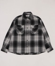 WEGO 【2025年秋冬新作/ユニセックス着用ITEM/SMLサイズ展開】ヘビーネルチェックシャツ（LS）