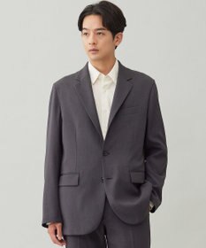 UNFILO MENS 【OCEANS 雑誌・web・YouTube 掲載】WOOL TOUCH 機能美ジャケット【東レ開発のウール見え高機能素材】 チャコール