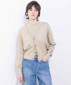 NAVE 【Nave・洗える】ラメニット カーディガン