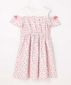 ANY KIDS 【洗濯機可能】オンオフショルダーワンピース