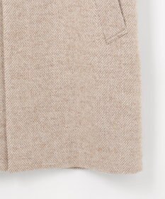 JOSEPH ABBOUD 【尾州産カシミヤブレンド×アルパカ混素材】カシミヤブレンドアルパカヘリンボン ダッフルコート