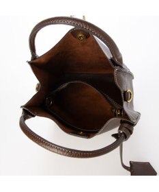 UNBILLION カシュカシュ cachecache / 1枚革風ショルダーベルト付ディテールトート