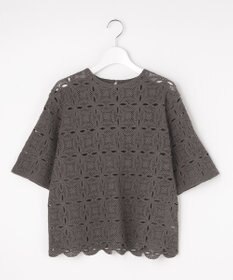 自由区 エンブロイダリー ニット