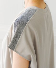 Tiaclasse 【洗える】ドルマンラメスリーブトップス