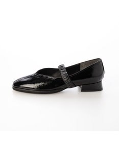 MODE ET JACOMO <D'ICI>Vカットシャーリングストラップフラットシューズ