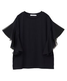 AMERICAN HOLIC 袖チュールサイドスリットプルオーバー