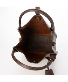 UNBILLION カシュカシュ cachecache / 1枚革風ショルダーベルト付ディテールトート