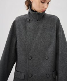 uncrave ライトメルトン ロングチェスターコート