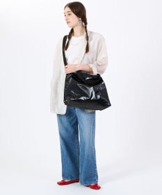LeSportsac DELUXE ZIPTOP TOTE/ブラックシャイン