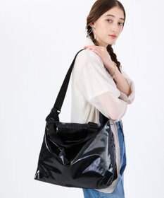 LeSportsac DELUXE ZIPTOP TOTE/ブラックシャイン