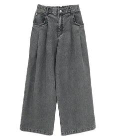 Green Parks デニムタックワイドパンツ