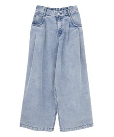 Green Parks デニムタックワイドパンツ