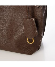 UNBILLION カシュカシュ cachecache / 1枚革風ショルダーベルト付ディテールトート