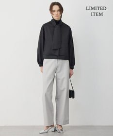 ICB 【WEB限定】 コットンレーシージャガード ハイネックカットソー