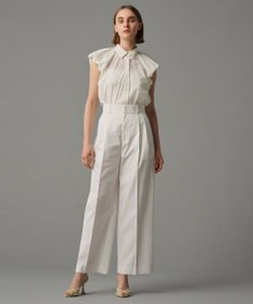 uncrave 【新色追加・洗濯機洗い可】シアー タックスリーブブラウス（uncrave STANDARD）