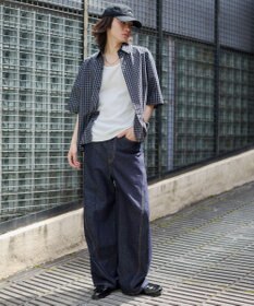 WEGO 【ユニセックス着用ITEM/MLサイズ展開】ミニチェックシャツ（SS）