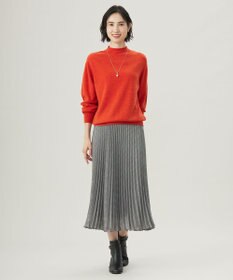 J.PRESS LADIES S 【洗える】CASHMERE BLEND スタンドカラー ニット