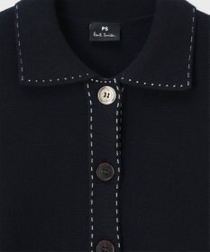 Paul Smith コントラストステッチ ミラノリブ ニットブルゾン