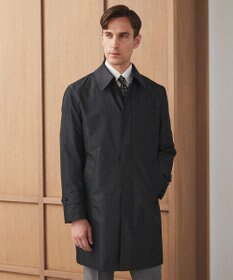 GOTAIRIKU ダウンライナー装着可【半裏仕様でより軽量】メランジシャンブレー ステンカラースプリングコート