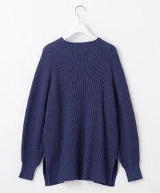 ANY SIS 【洗える・セットアップ可】アンチピリング変形畔 ボトルネック ニット