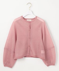 ANY SIS 【洗える】シアーランタンスリーブ カーディガン