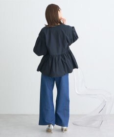 earth music&ecology 撥水ペプラムジップブルゾン