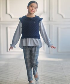 組曲 KIDS 【110-140㎝】キチントチェック パンツ