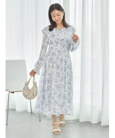 earth music&ecology 隠れバンビ花柄ワンピース