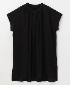 ANY 【洗える】シャーリングチュニック ブラウス