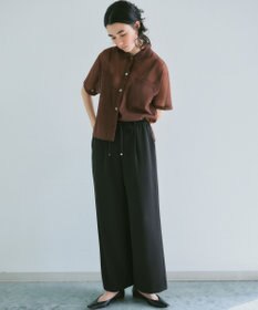 23区 【見上愛さん着用/WEB&一部店舗限定カラーあり】シアー ポロニット