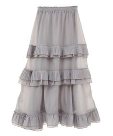 Green Parks ・ＥＬＥＮＣＡＲＥ　ＤＵＥ　プリーツフリルシアースカート