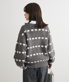 Green Parks ・ｓｗｉｎｇ　ｂｙ　ハートジャカードクルーニット