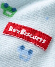 MIKI HOUSE HOT BISCUITS 【50-60㎝】 スムース素材 総柄ツーウェイオール