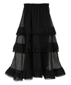 Green Parks ・ＥＬＥＮＣＡＲＥ　ＤＵＥ　プリーツフリルシアースカート