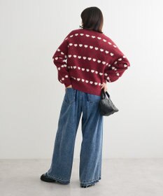 Green Parks ・ｓｗｉｎｇ　ｂｙ　ハートジャカードクルーニット