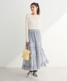 Green Parks ・ＥＬＥＮＣＡＲＥ　ＤＵＥ　プリーツフリルシアースカート