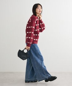 Green Parks ・ｓｗｉｎｇ　ｂｙ　ハートジャカードクルーニット