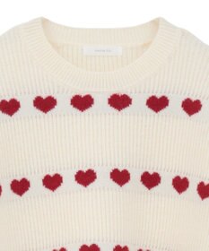 Green Parks ・ｓｗｉｎｇ　ｂｙ　ハートジャカードクルーニット