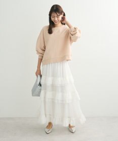 Green Parks ・ＥＬＥＮＣＡＲＥ　ＤＵＥ　プリーツフリルシアースカート