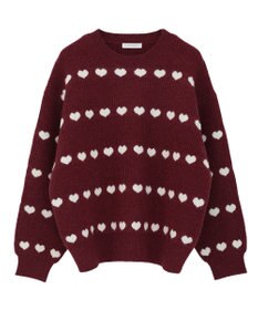 Green Parks ・ｓｗｉｎｇ　ｂｙ　ハートジャカードクルーニット