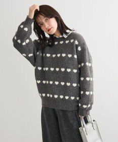 Green Parks ・ｓｗｉｎｇ　ｂｙ　ハートジャカードクルーニット