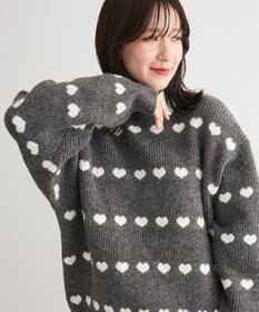 Green Parks ・ｓｗｉｎｇ　ｂｙ　ハートジャカードクルーニット