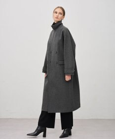 uncrave ライトメルトン ロングチェスターコート