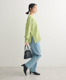 Green Parks ベロアモールリラックスサイズニットプルオーバー